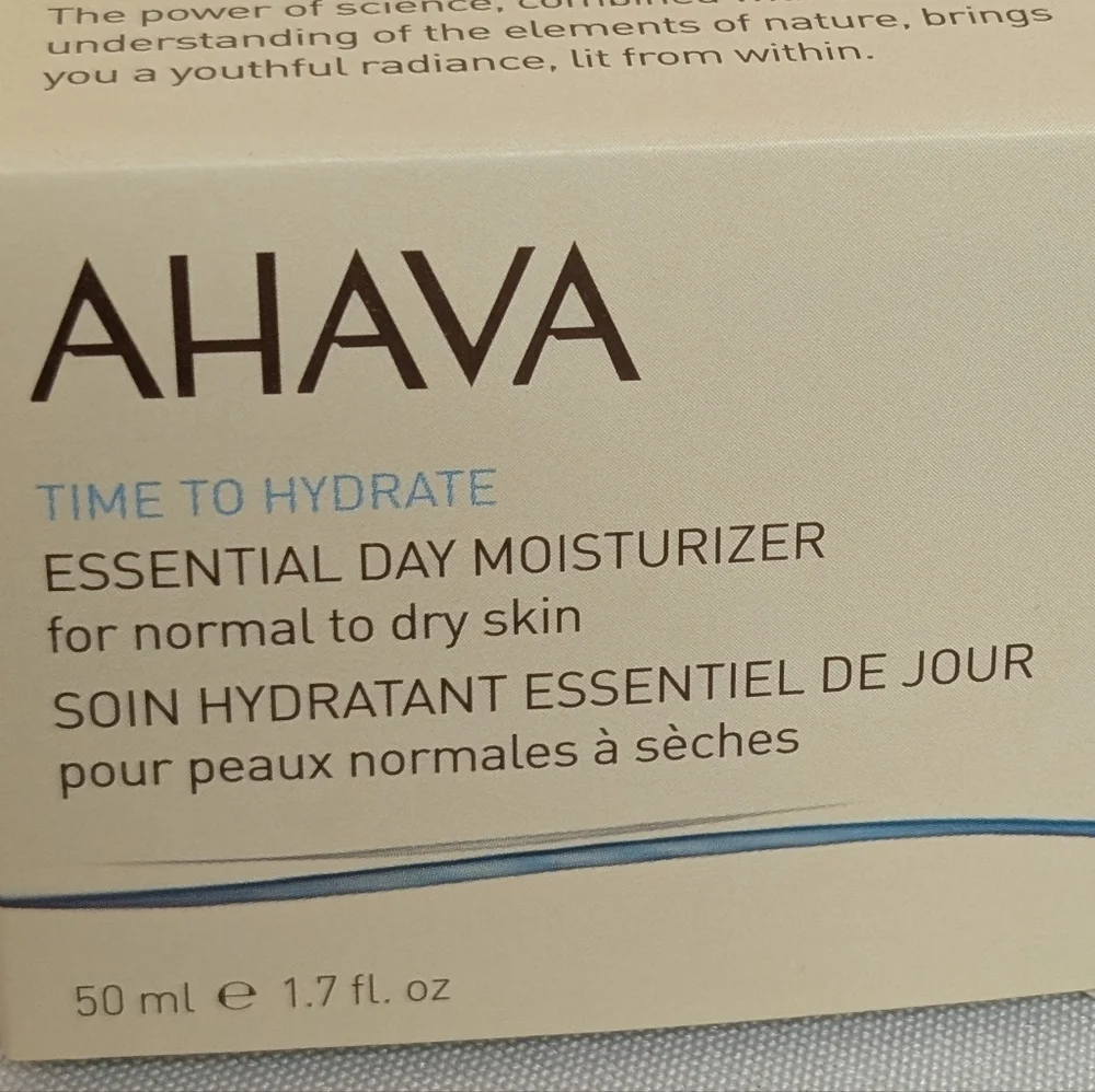 AHAVA Essential Day Moisturizer - Full Size NIB
